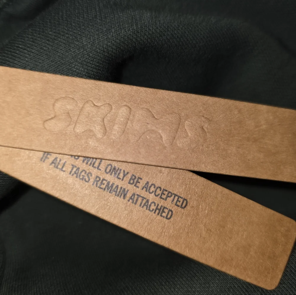 Skims Cotton Fleece Straight Leg Pant in Spruce NWT Size Small - Picture 7 of 16
